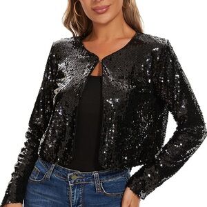 Mint limit Sequin Black Women's Jacket (size small NWT)